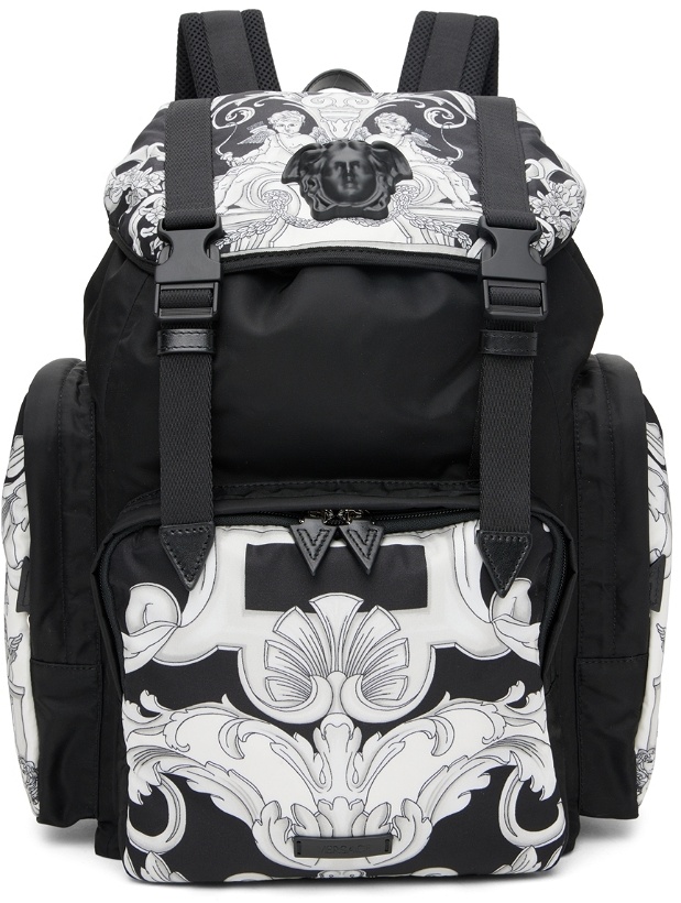 Photo: Versace Black 'La Medusa Baroque' Backpack