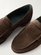 Drake's - Charles Suede Penny Loafers - Brown