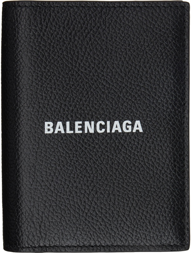 Photo: Balenciaga Black Cash Vertical Bifold Wallet