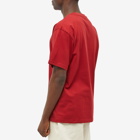 PACCBET Men's Photo Print T-Shirt in Dark Red