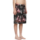 Prada Black Hawaii Swim Shorts