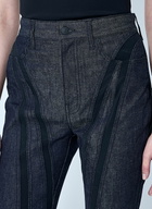 Mugler Capri Denim Cropped Pants