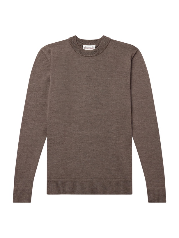 Photo: S.N.S. Herning - Solo Merino Wool Sweater - Brown