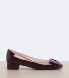 Roger Vivier Roundy Lacquered patent leather ballet flats