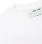 Off-White - Oversized Logo-Print Cotton-Jersey T-Shirt - White