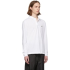 Lacoste White Pique Classic Long Sleeve Polo