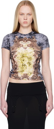 Jean Paul Gaultier Multicolor 'The Blue Médaillon' T-shirt