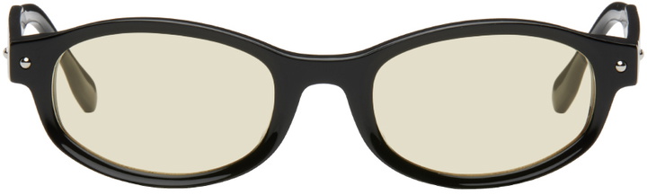 Photo: BONNIE CLYDE SSENSE Exclusive Black Roller Coaster Sunglasses