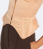 Maria Lucia Hohan Larya lace-trimmed silk-blend corset
