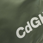 Comme des Garçons Homme Men's Nylon Logo Messenger Bag in Khaki