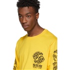 SSS World Corp Yellow Graphic Logo Long Sleeve T-Shirt