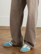 adidas Originals - Muenchen Leather-Trimmed Suede Sneakers - Blue