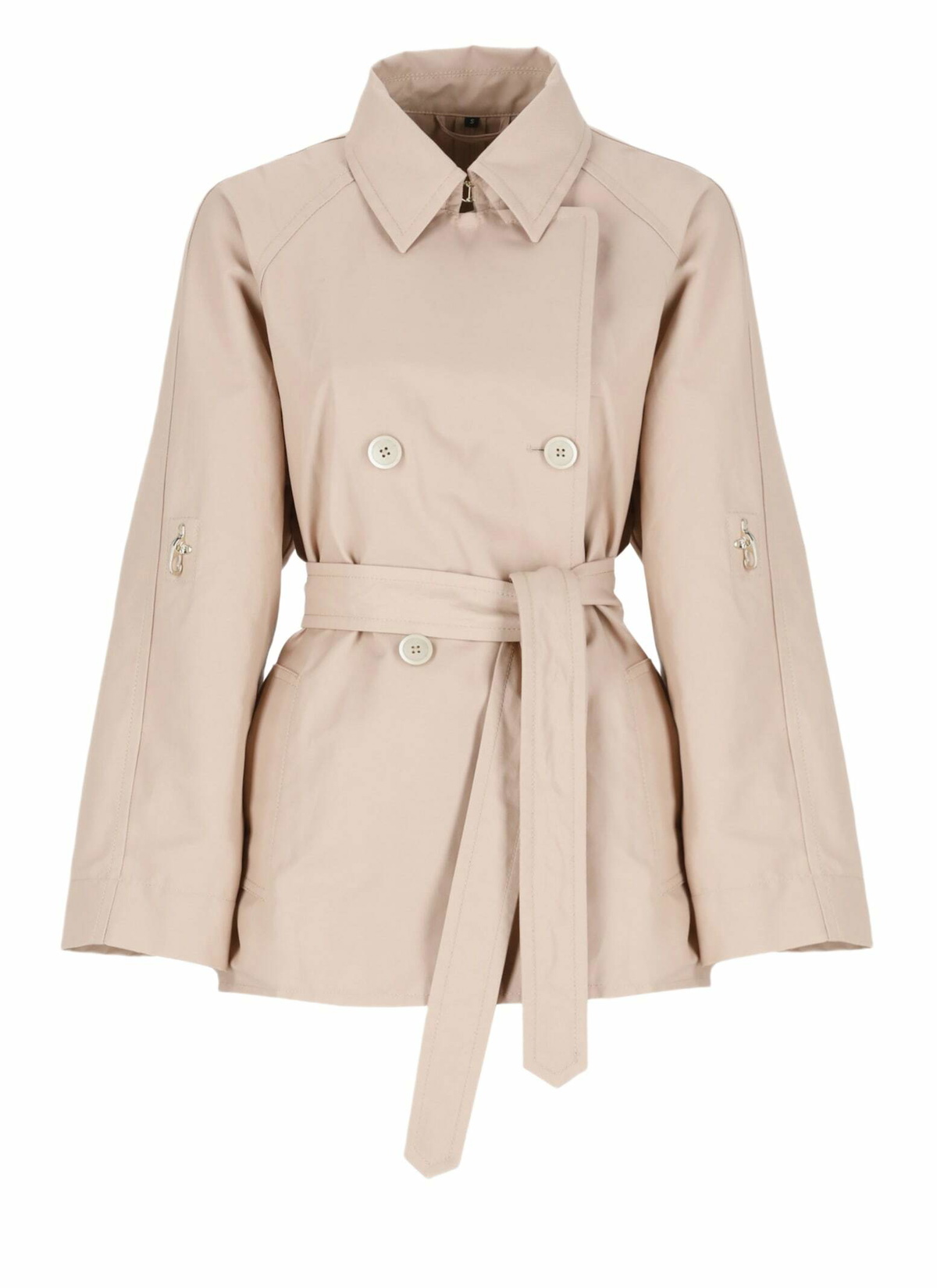 Fay Short Cotton And Linen Trench Coat
