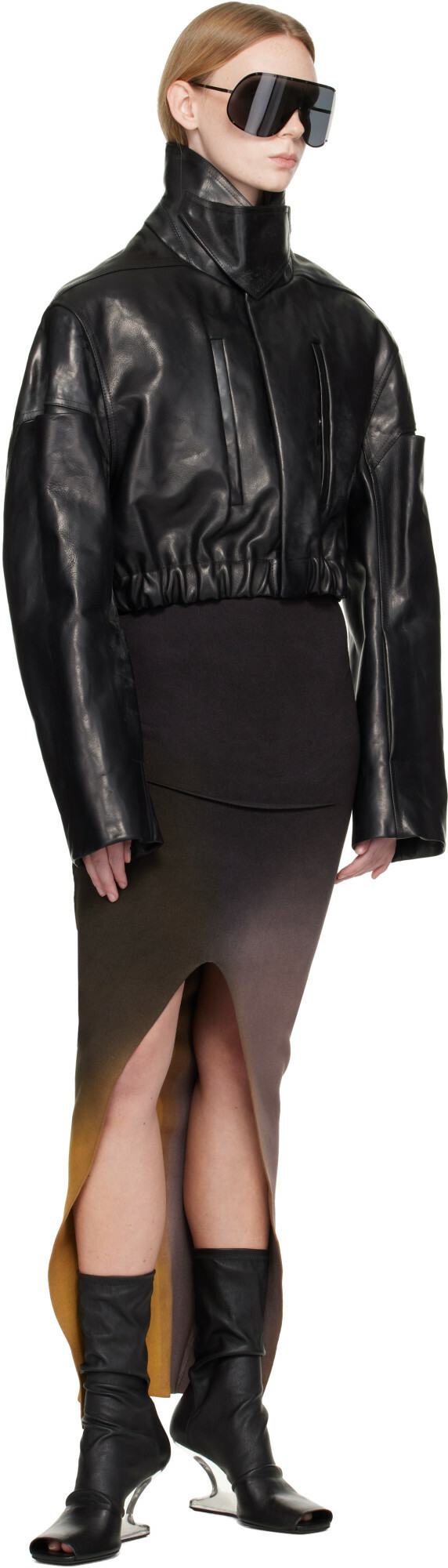 Rick Owens Multicolor Tower Ankle Maxi Skirt