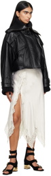 Chloé Black Cropped Leather Jacket