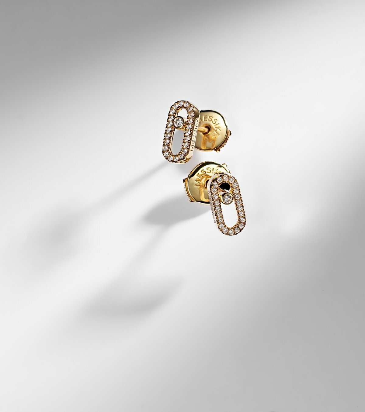 Messika Move Uno 18kt gold earrings with diamonds