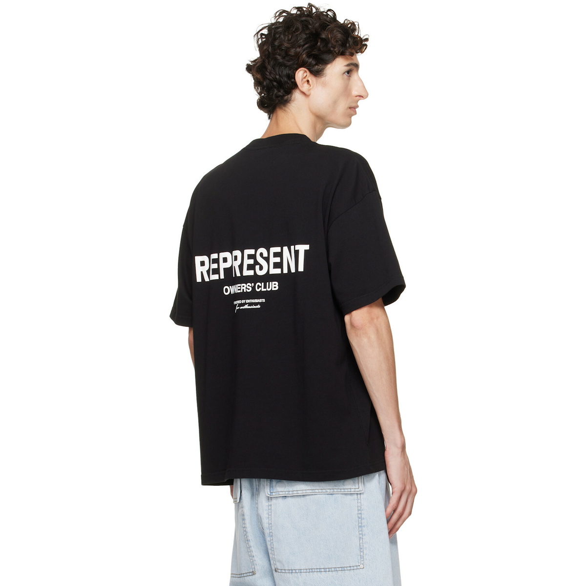 Represent Black Printed 'Owners Club' T-shirt