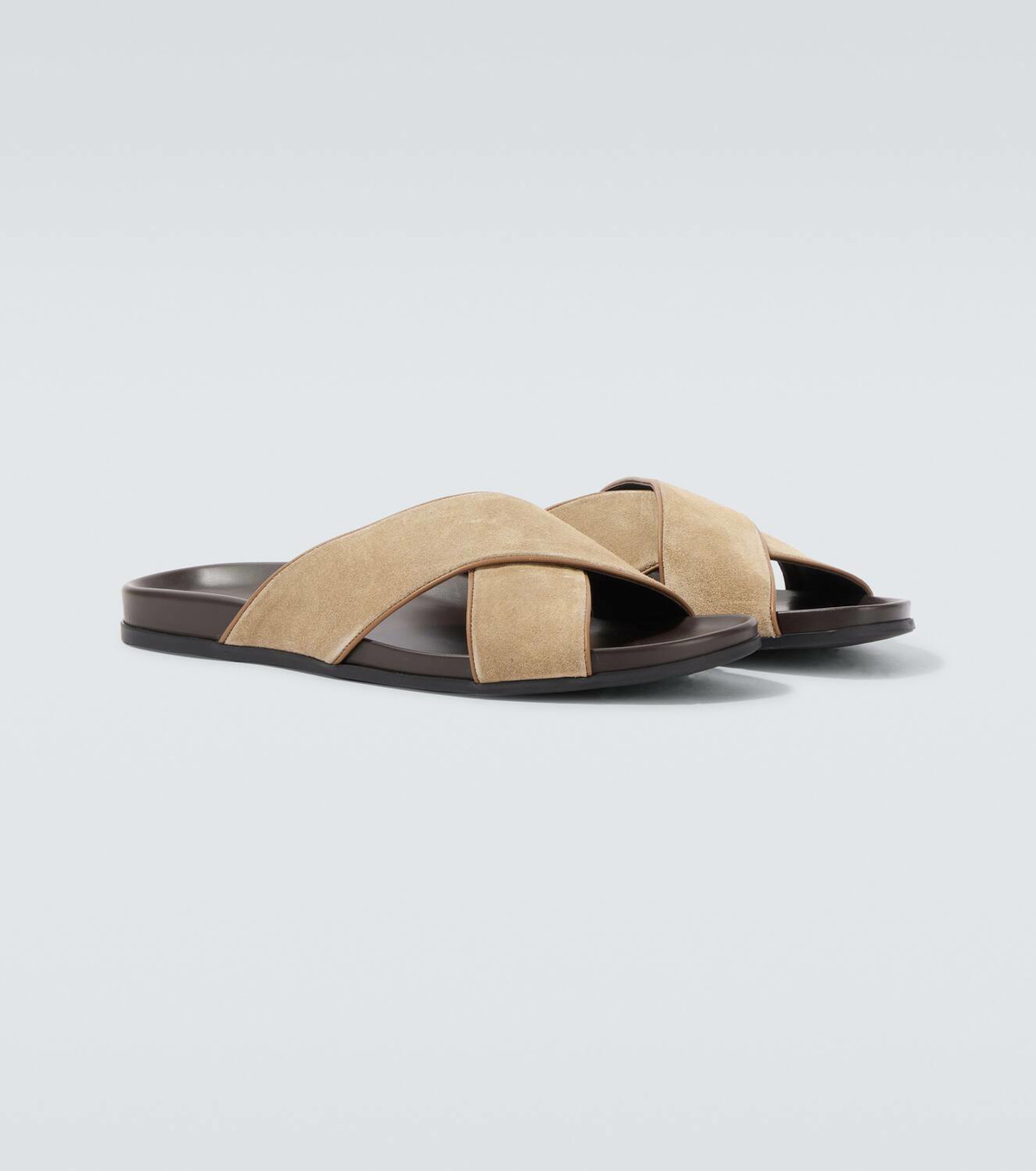Manolo Blahnik Chiltern suede slides