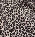 EQUIPMENT - Slim-Fit Leopard-Print Silk Shirt - Black