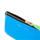 Comme des Garçons CDG Wallet SA8100SF Super Fluro Leather Wallet in Blue/Orange