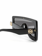 LOEWE EYEWEAR Black Oversize-Frame Tinted Sunglasses