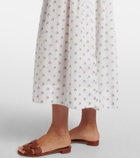 Dôen Sorina floral cotton midi dress