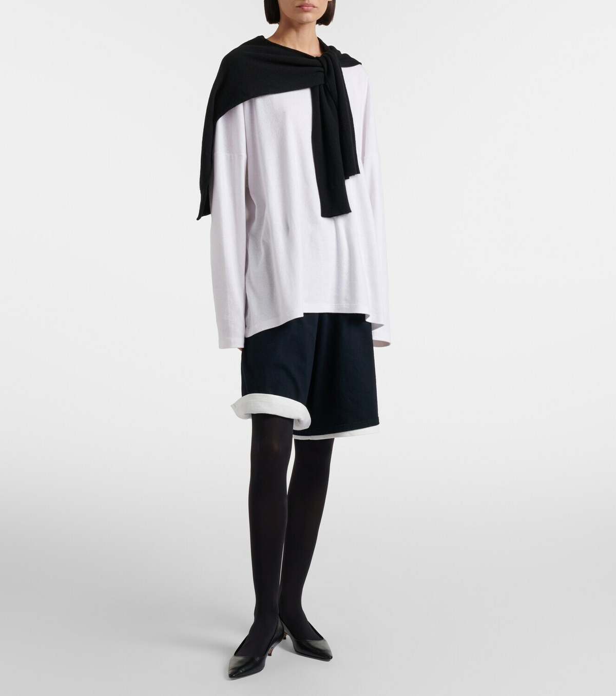 The Row Larissa cotton Bermuda shorts