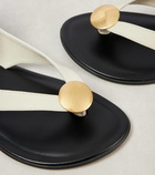 The Row Charm nubuck thong sandals