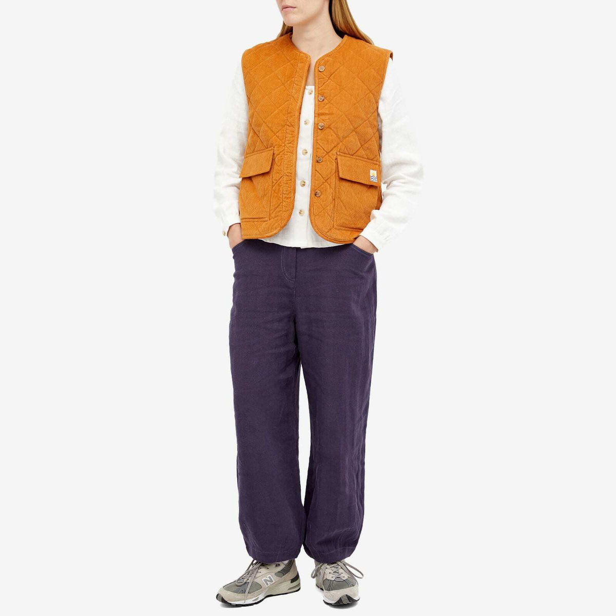 L.F. Markey Women's Flint Waistcoat in Ochre