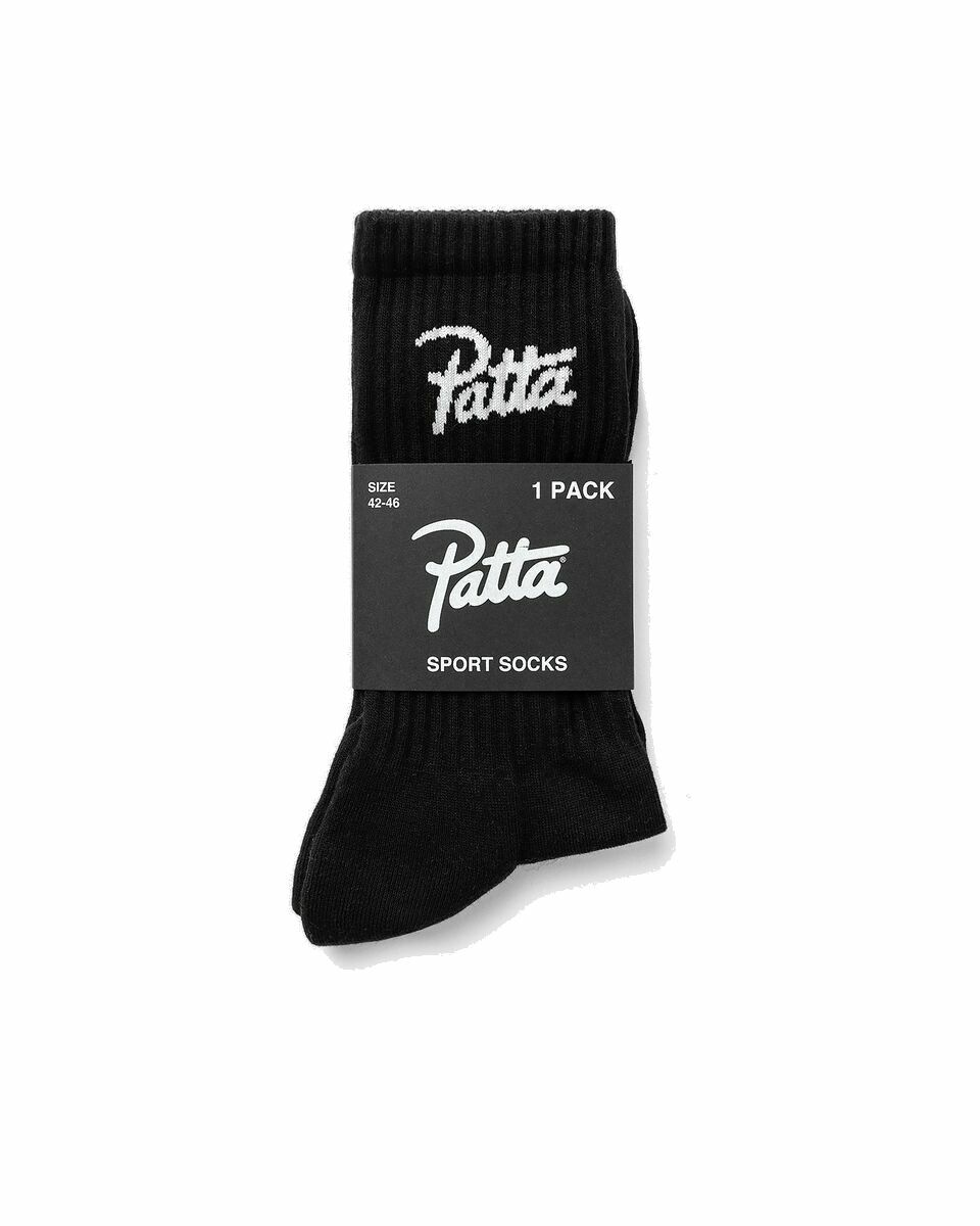 Photo: Patta Basic Sport Socks Black - Mens - Socks