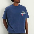 God Made Men's GM Logo Wrapped T-Shirt in Washed Blue