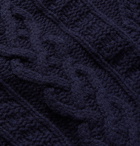Howlin' - Supercult Cable-Knit Virgin Wool Sweater - Blue