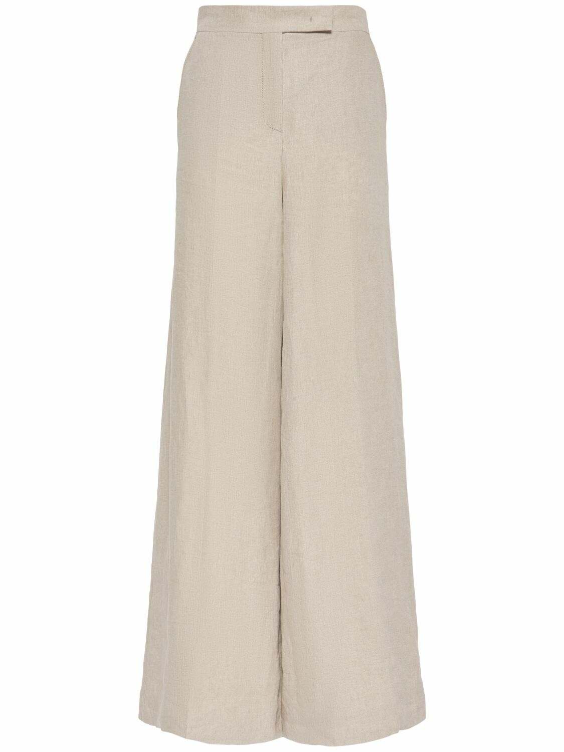 関税送料込【MAX MARA】Sequoia trousers MAX MARA Sequoia Linen Wide Pants Max Mara