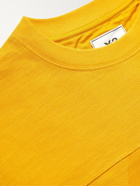Y-3 - Oversized Logo-Print Cotton and Linen-Blend Piqué Sweatshirt - Yellow