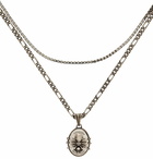 Alexander McQueen Silver Spider Skull Necklace