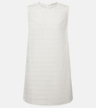 Asceno Sintra checked linen and cotton minidress