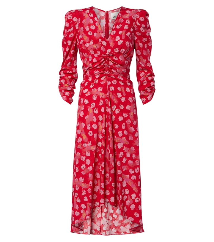 Photo: Isabel Marant Albini floral silk-blend midi dress