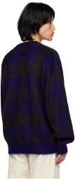 stein Purple & Black Color Combination Cardigan