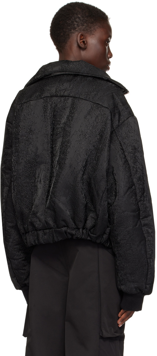 HELIOT EMIL Black Tribus Bomber Jacket