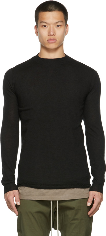 Photo: Rick Owens Black Cashmere Lupetto Sweater