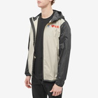 Comme des Garçons Play x K-Way Full Zip Block Colour Jacket in Beige/Black