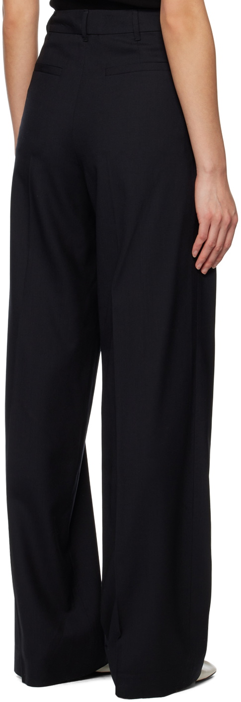 Arch The Navy Simple Line Trousers