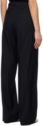 Arch The Navy Simple Line Trousers