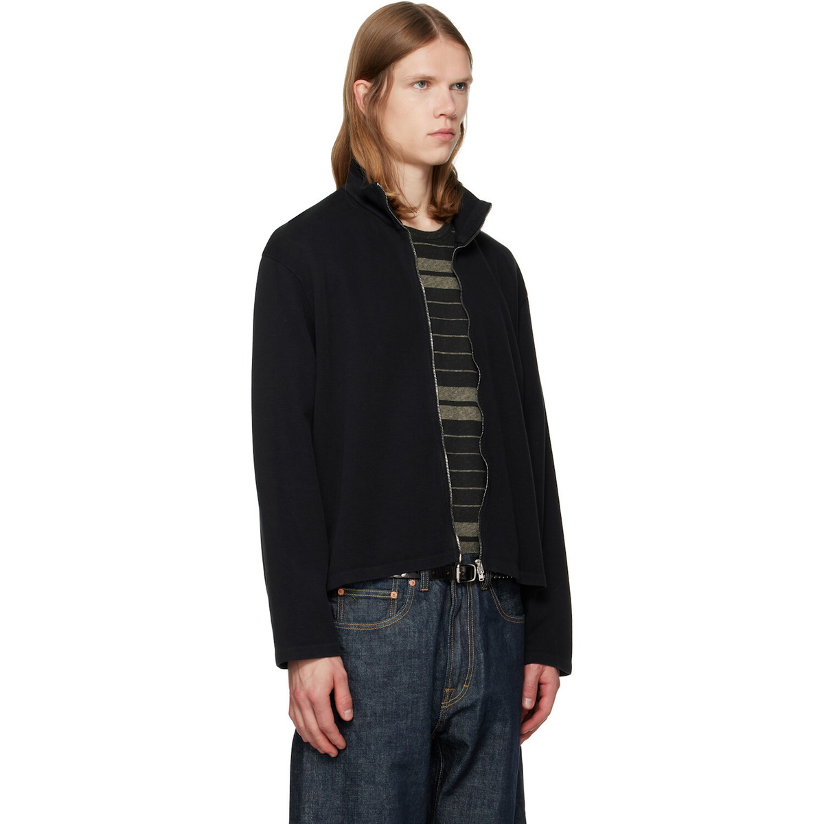 OUR LEGACY Black Shrunken Fullzip Track Jacket
