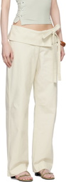 Belle The Label Off-White Dusk Trousers