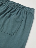 Sunspel - Lounge Cotton and Modal-Blend Jersey Drawstring Shorts - Blue