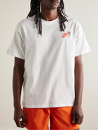 Nike - Sportswear Logo-Appliquéd Printed Cotton-Jersey T-Shirt - White