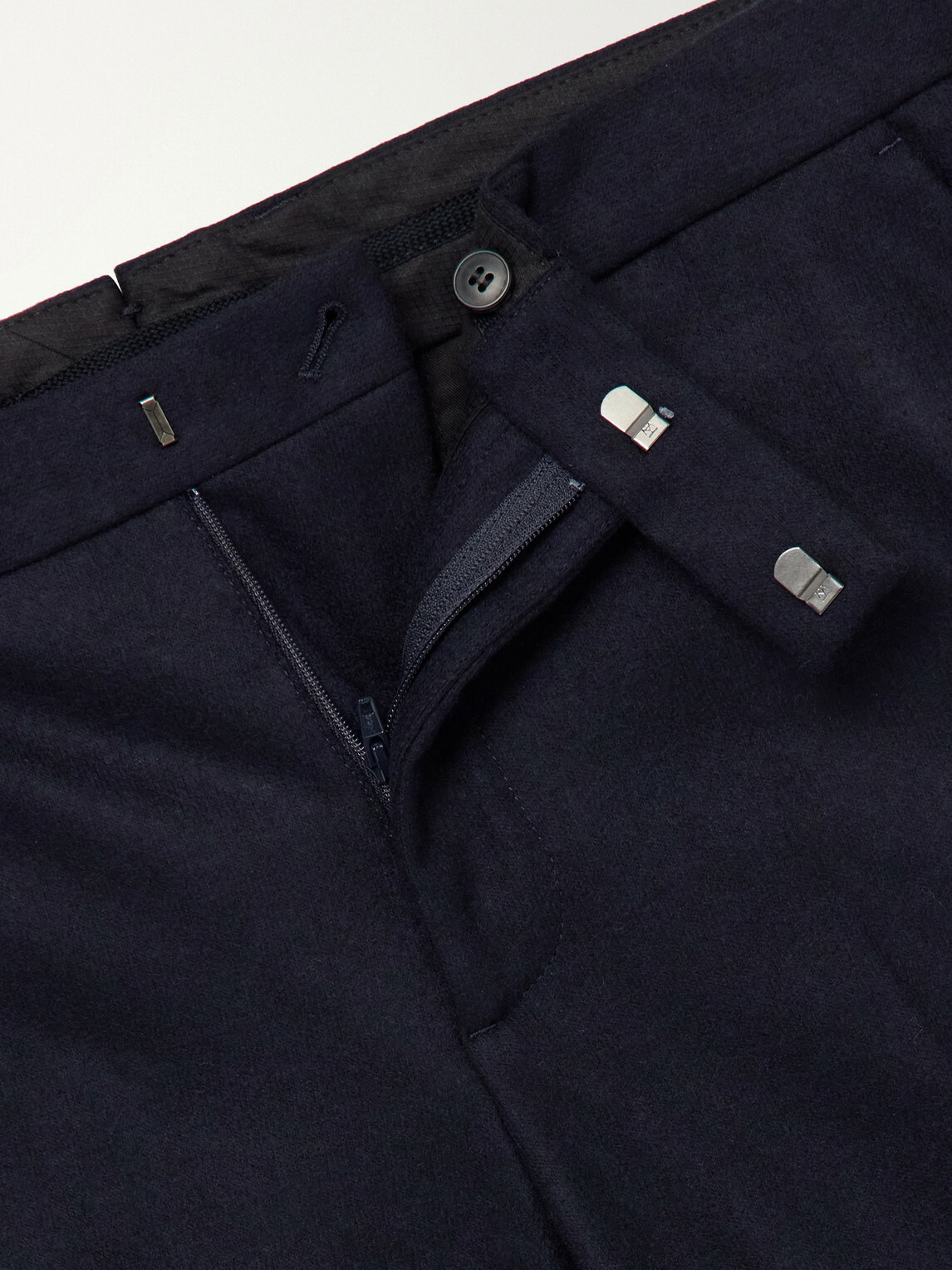 Sunspel - Straight-Leg Wool Trousers - Blue