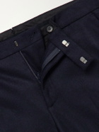 Sunspel - Straight-Leg Wool Trousers - Blue