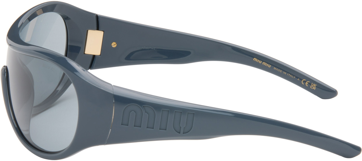 Miu Miu Eyewear Blue 'Archive 2005' Sunglasses